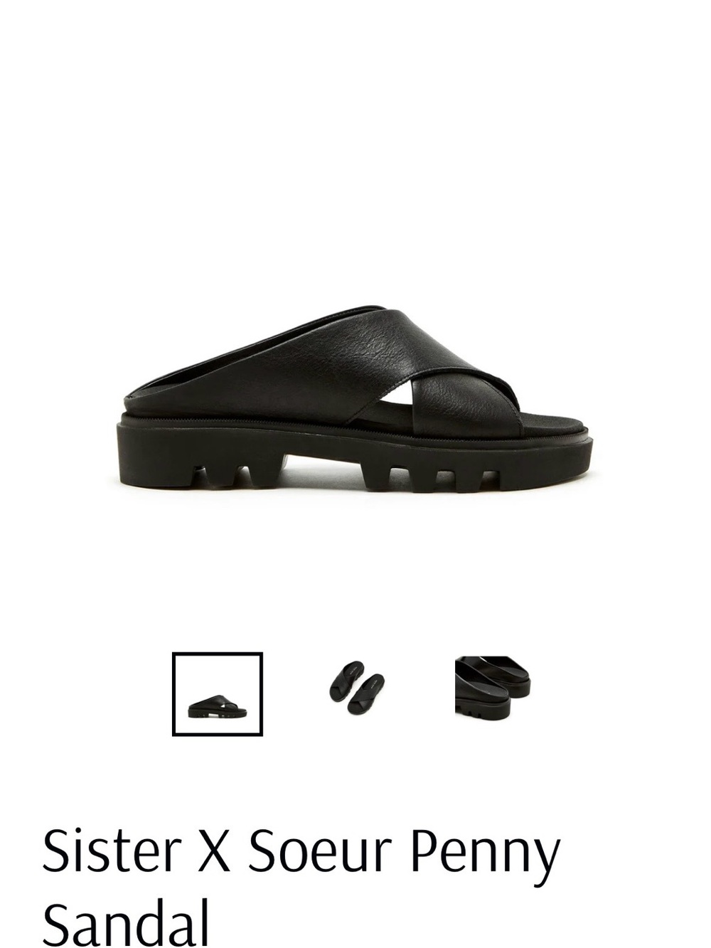 Sister X Soeur Penny Slide Sandal - Black